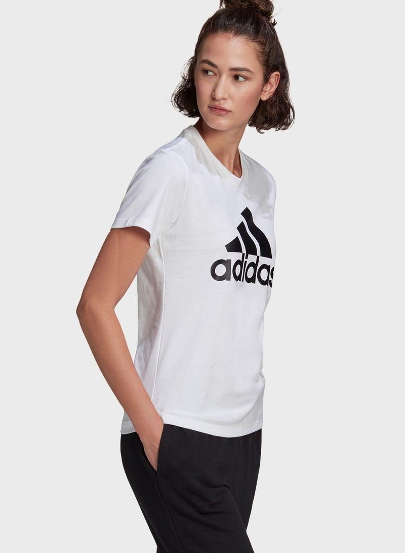 Adidas W Bl T White Training T-Shirts 2XSS - Image 5