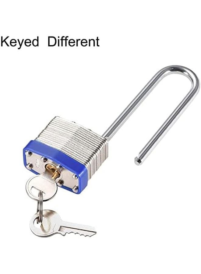 2 Pack 2 1 2 Inch Shackle Key Different Safety Padlock Steel Lock - Image 3