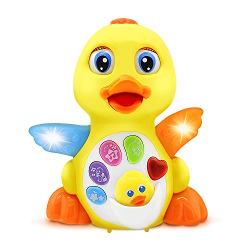 Stone and Clark Dancing Duck w/Lights and Music – Toddler Learning & Crawling Baby Toys – Baby Musical and Light up Toys for 1 Year Old Boy & Girl - Image 1