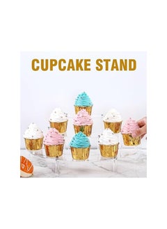 The Bros Acrylic Risers Display Stand, 3 Tier Clear Acrylic Cupcake Stand for Pop Figure, Half Moon Dessert Stand for Display Collections (1 Pack)  - Image 5