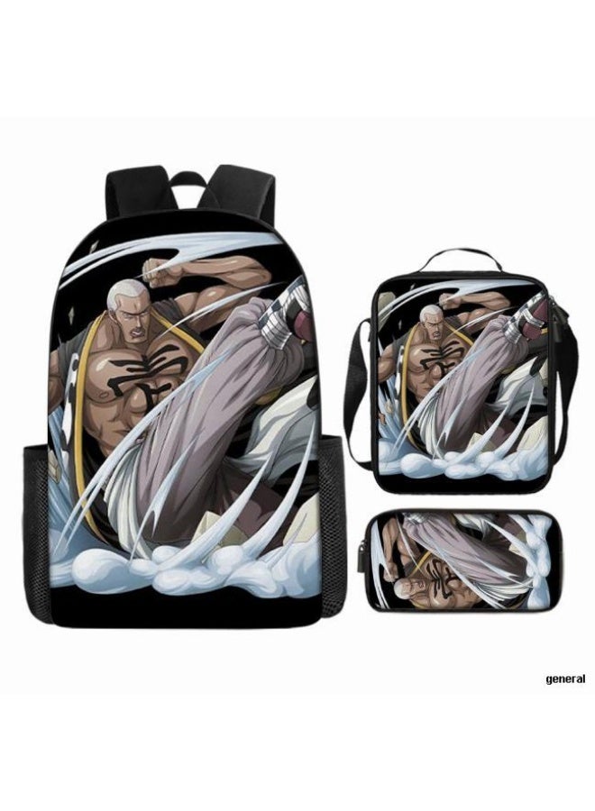 عام أحدث نموذج عالمي من الكرتون طباعة ثلاثة قطعة حقيبة مجموعة ( الطلاب ، الأطفال ، الأصدقاء ، نزهة ، تسلق الجبال ، الخ . ) - Image 1