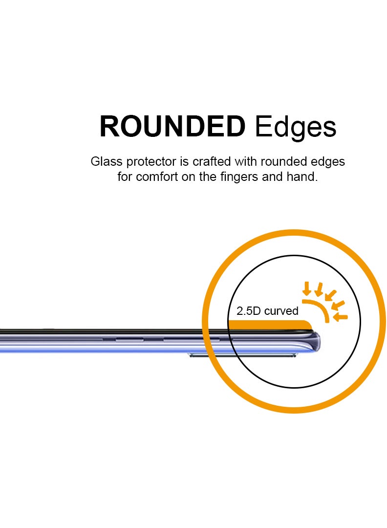 ملبوس واقٍ للشاشة لهاتف فيفو V19 زجاج صلب بقوة 9H، تركيب سهل خالٍ من الفقاعات، تغطية كاملة، مقاوم للخدوش وحساس للمس - Image 3