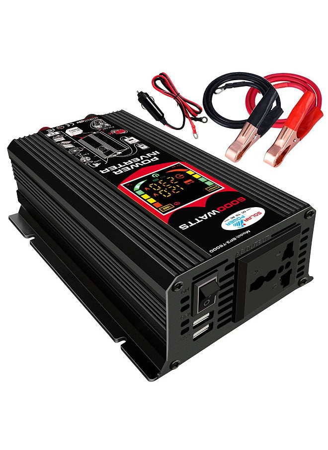 Generic Modified Sine Wave Inverter High Frequency 6000W Power Watt Power Inverter DC 12V to AC  110V Converter Car Power Charger Inverter  - Image 1