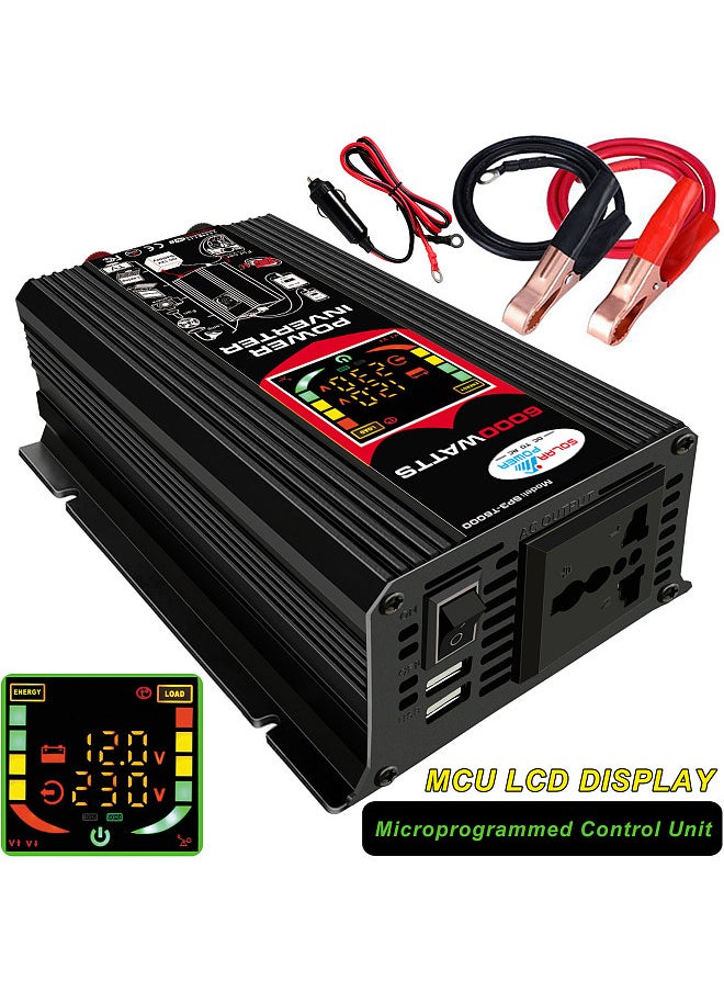 Generic Modified Sine Wave Inverter High Frequency 6000W Power Watt Power Inverter DC 12V to AC  110V Converter Car Power Charger Inverter  - Image 3