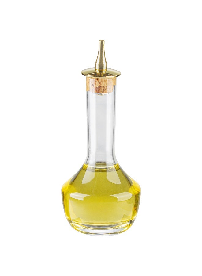 Restaurantware Bar Lux 3.5 Ounce Bitters Bottle, 1 Professional Grade Bitter Glass - With Gold-Plated Dasher Top, For Cocktails or Desserts, Clear Glass Dasher Bottle, Use At Homes or Bars - Image 2
