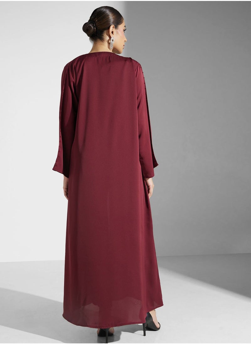 Khizana - Embellished Detail Abaya - Image 1