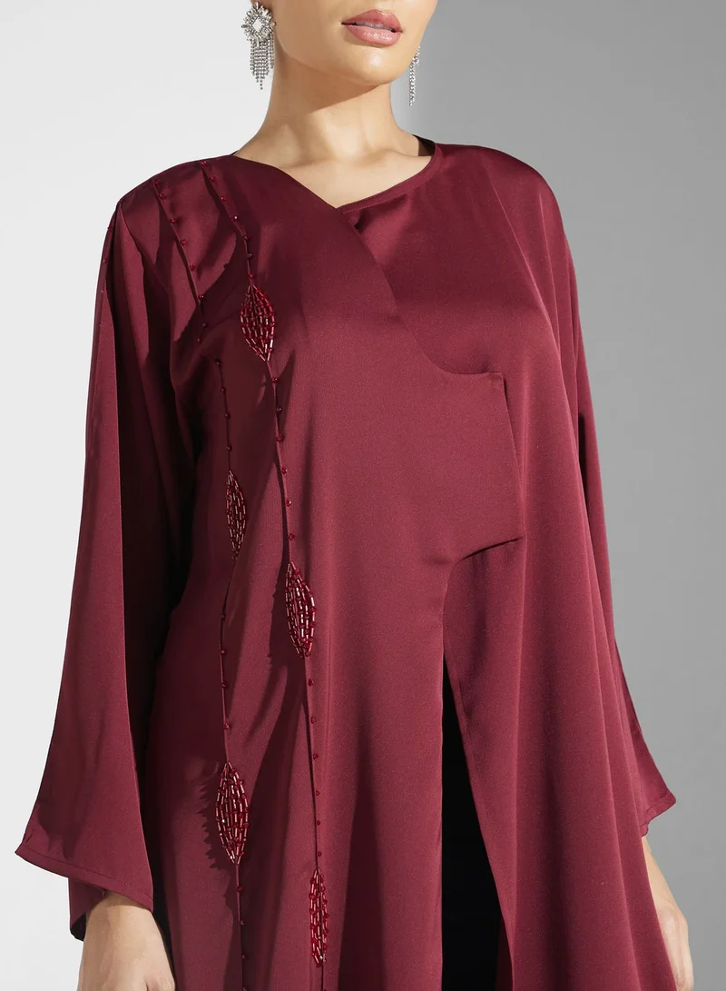 Khizana Embellished Detail Abaya