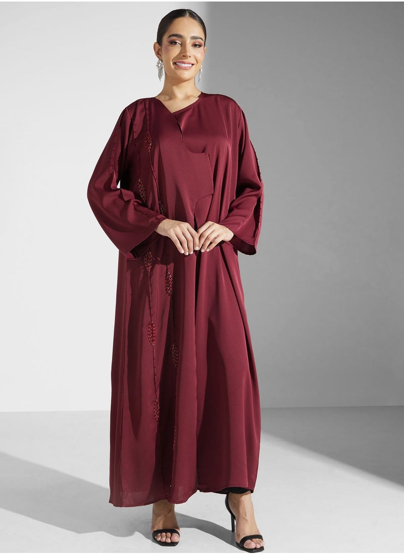 Khizana - Embellished Detail Abaya - Image 1