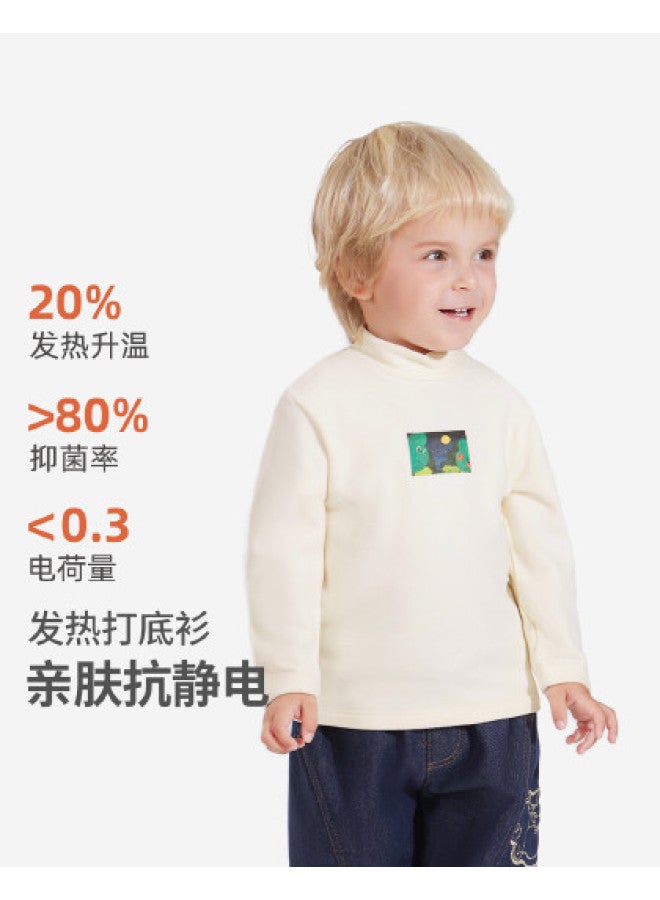 Limited Stock] Base Layer Shirt Spring/autumn Thermal Underwear Boys Long Sleeve T-shirt Spring Girls - Image 1