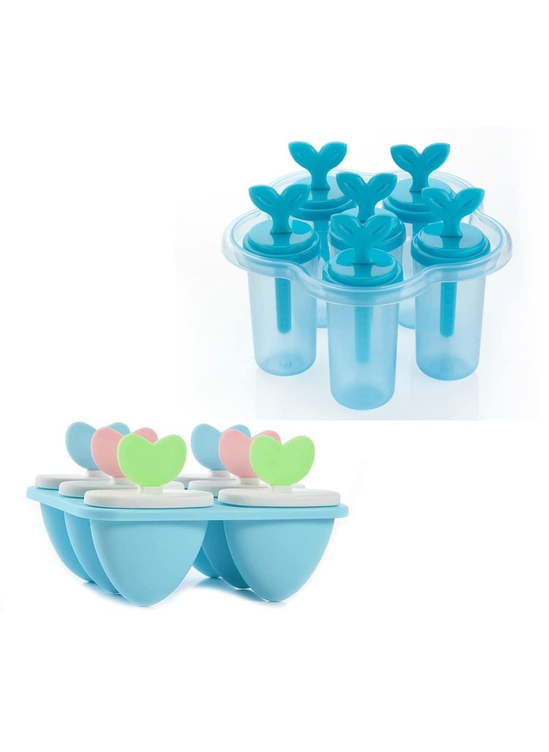 SBA PRIME SBA PRIME Ice Cream Candy Kulfi Maker Mould ice Stick Trays Classic Reusable Mould Pack of 2  - Image 1