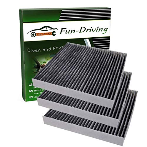 FUN-DRIVING 3 Pack FD157 Cabin Air Filter for AVALON/CAMRY/COROLLA/PRIUS/PRIUS PRIME/RAV4,ES350/RX350/RX350L/RX450H/RX450HL,CX-9,Replace 87139-0E040/TK48-61-J6X - Image 1