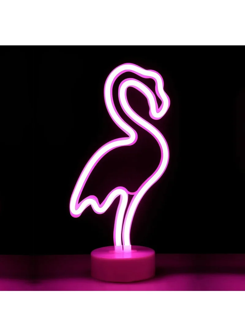 Forzacase USB Flamingo Neon LED Light Table and Night Lamp Decorative Lighting - FC247