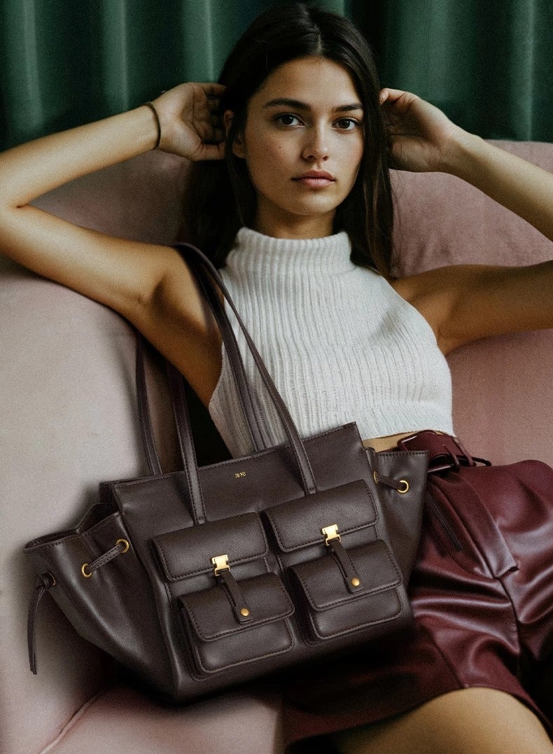 JW PEI Pocket Bag - Handheld Tote for Ladies - Large Capacity - Shoulder Bag - Premium Quality - Image 2