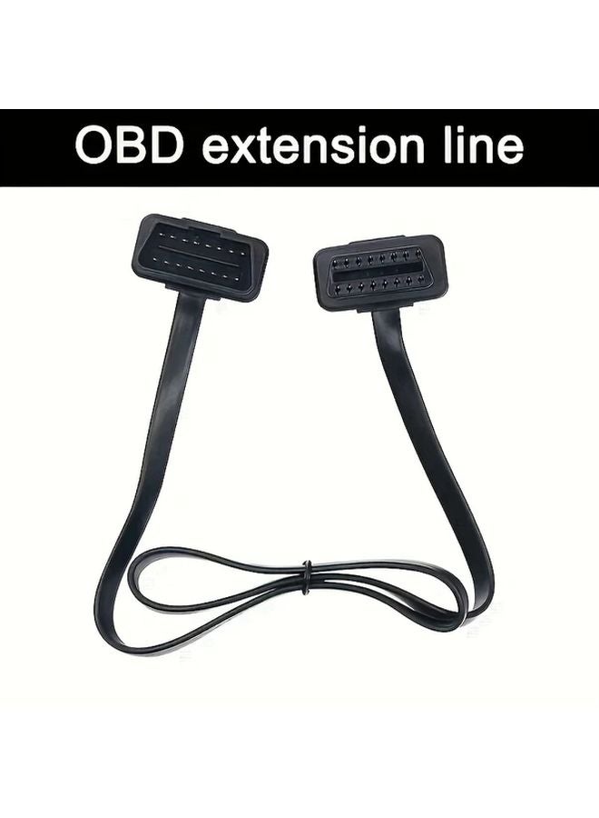 1 قطعة كابل تمديد OBD2 16 دبوس محول OBDII لأداة تشخيص محرك السيارة ECU - Image 2