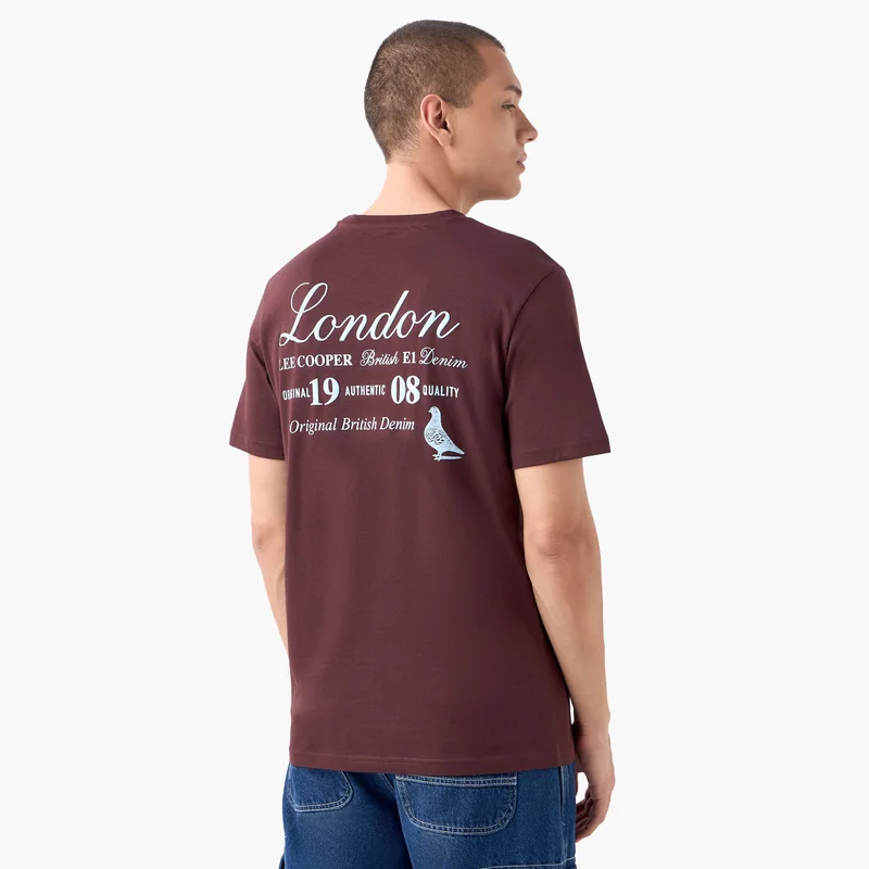 Lee Cooper Lee Cooper Typographic Print Crew Neck T-shirt