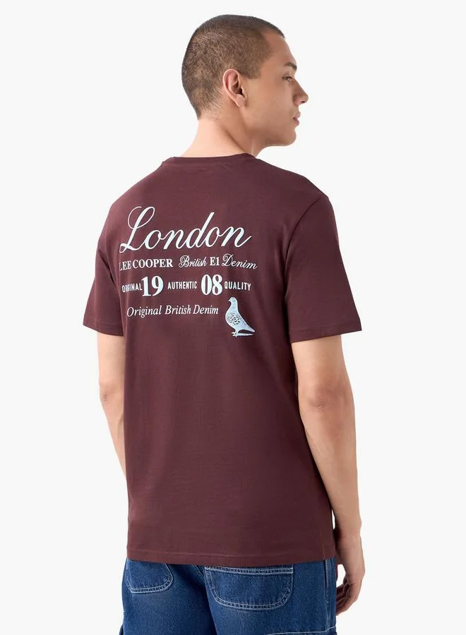 Lee Cooper Typographic Print Crew Neck T-shirt