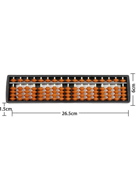 Fyore Abacus Chinese Vintage 17-Digits Abacus Mathematical Soroban Children's Math Calculation Tool for Children Calculating and Arithmetic Mathematic Education