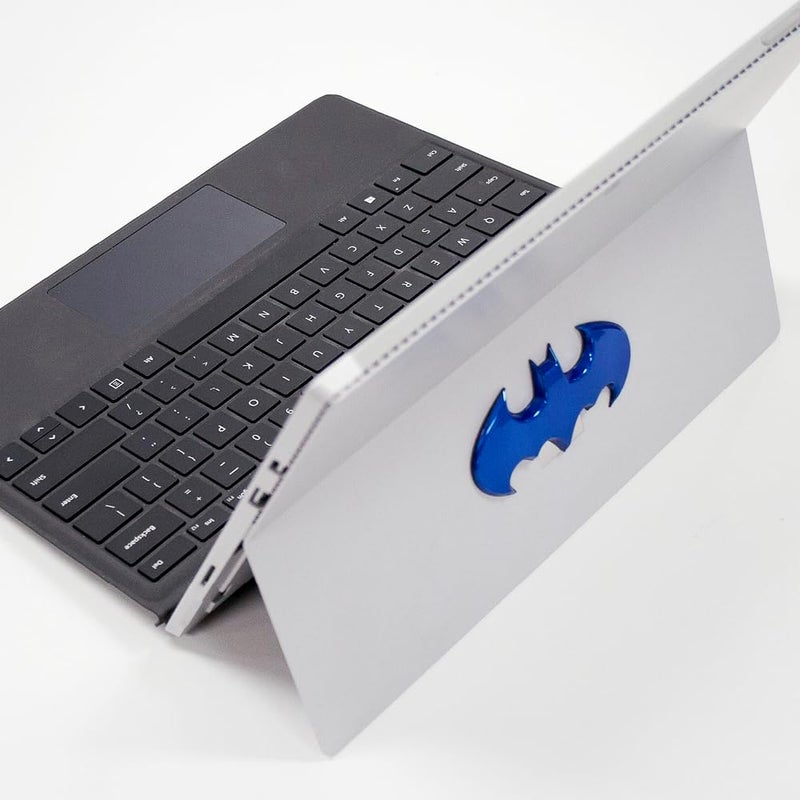 Fan Emblems Batman Car Emblem - 1989 Batwing Batarang Symbol 3D Auto Badge - COLOR: Blue Chrome - SIZE: 3.8 x 1.8 x 0.2 inches - Officially Licensed DC Car Accessories - Image 5