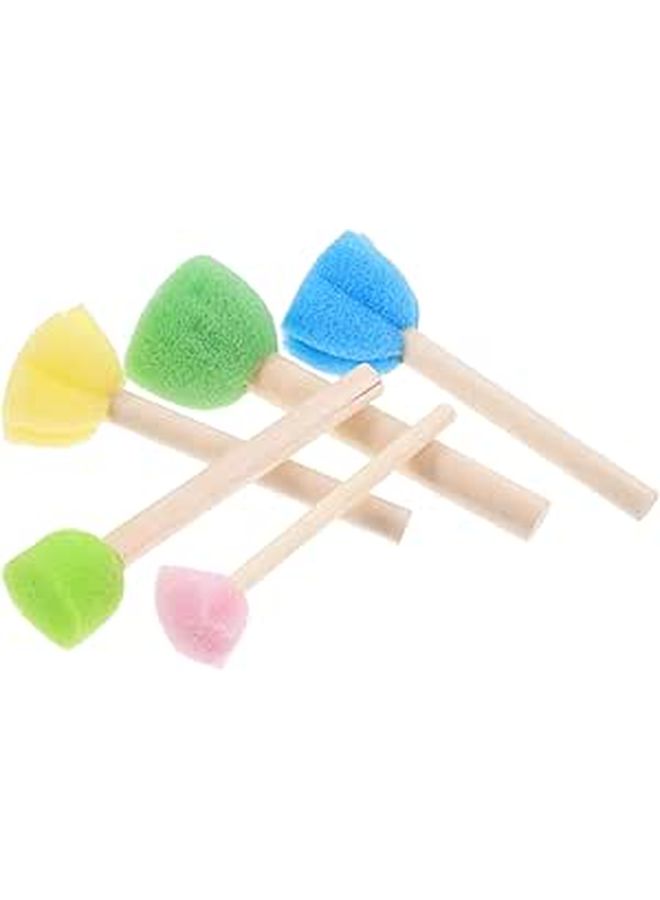 5 Pcs Kids Painting Sponge Brush Set Multi Functional Early Education Art Tools For School Party And Creative Craft - Image 1