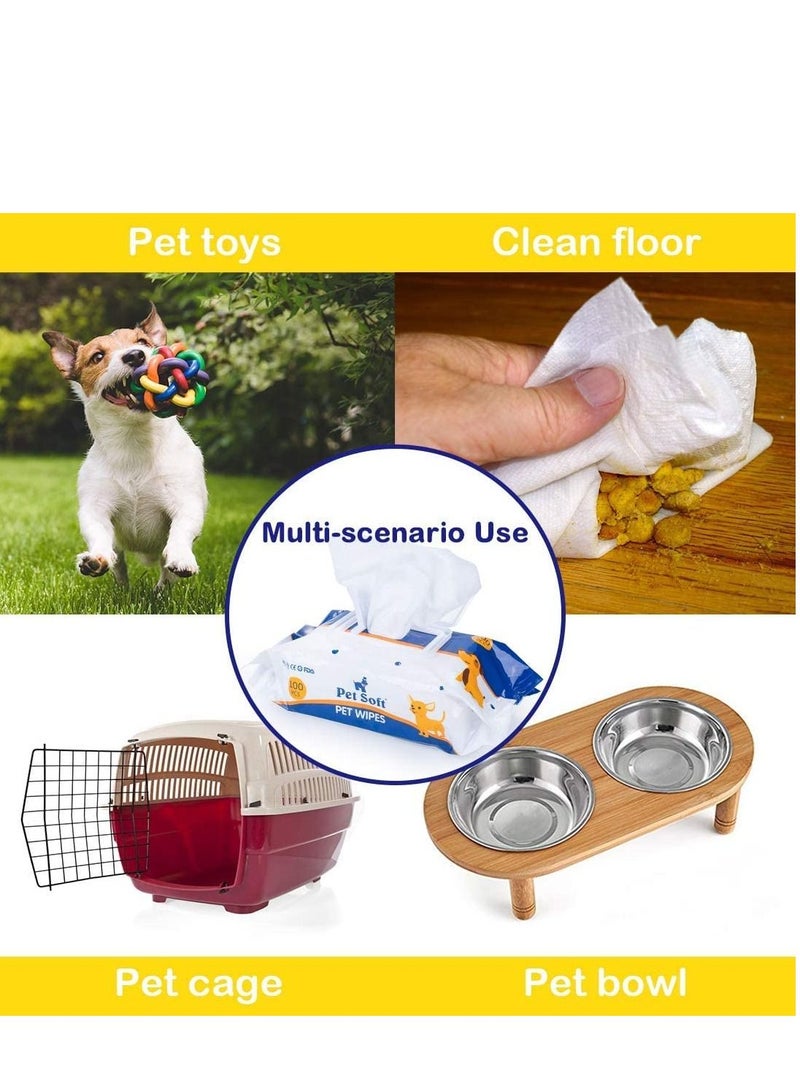 Pet Soft Pet Wipes For Cute Pets Like Cats And Dogs With Apple Scent And 100 Pcs Per Pack - Image 5