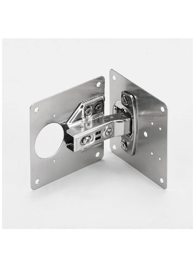 Generic Cabinet Door Hinge Repair Plate,Kitchen Cupboard Door Hinge Repair Kit,Hinge Repair Brackets Kit Includes Fixing Screws,for Wood,Furniture,Shelves,Cabinet (1set)  - Image 2
