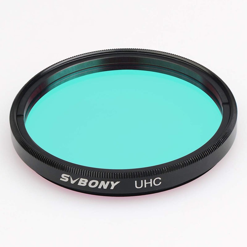 SVBONY Telescope Filter 2" UHC Filter for Observations of Deep Sky Objects Ultra High Contrast Filter Reduce Light Pollution - Image 1