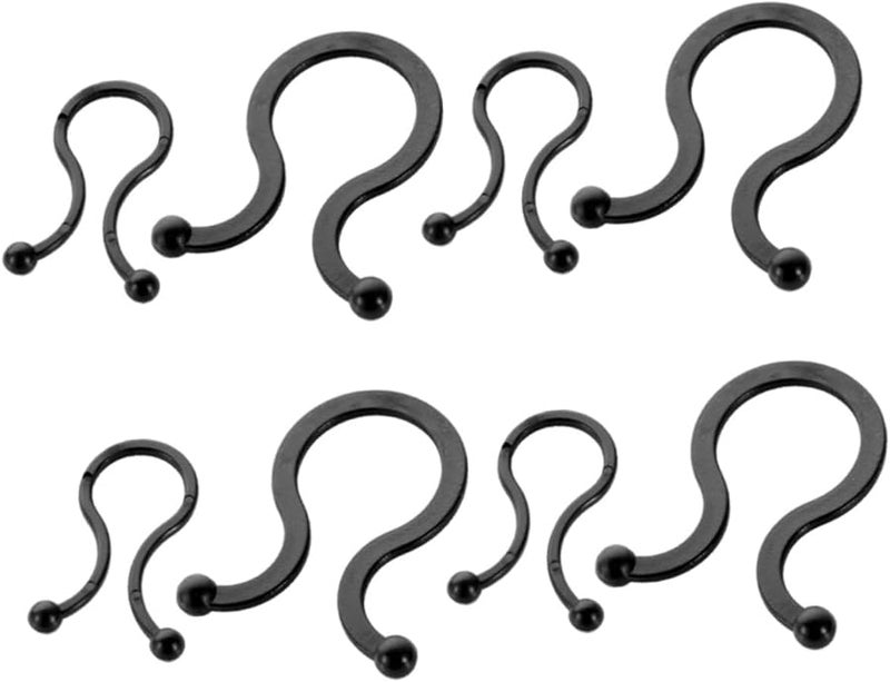 STOBOK 150 قطعة من لفافات الكابلات السوداء المنظمة للأسلاك الكهربائية لأجهزة الكمبيوتر في المنزل والمكتب - Image 2