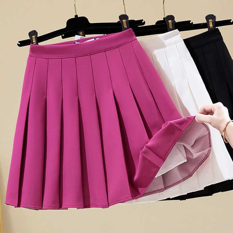 تنورة قصيرة مطوية بفواكه التنين عالية الخصر على شكل حرف A تنورة نحيفة ملابس أطفال قماش تنورة - Image 2