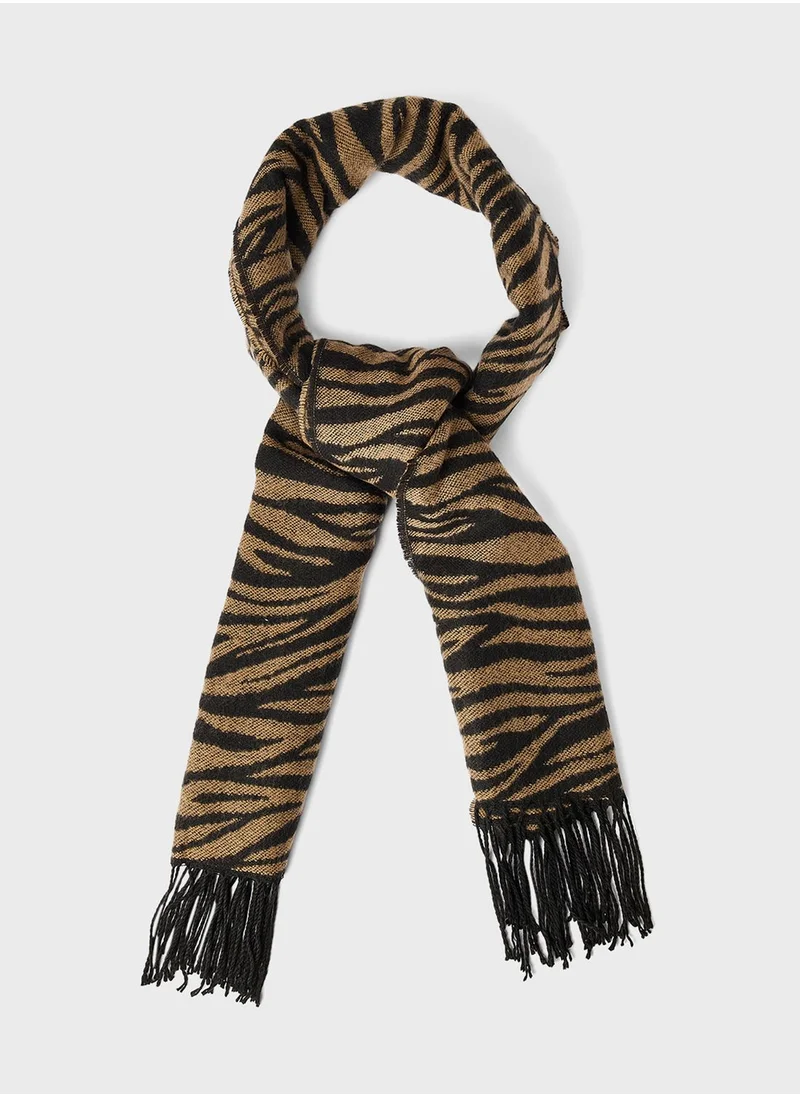 ONLY Zebra Print Scarf