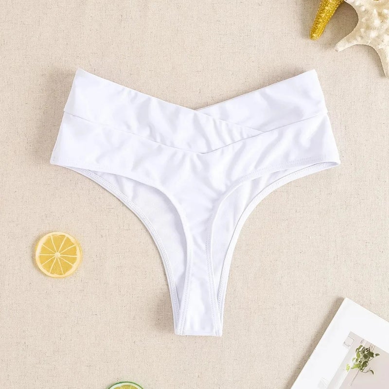 2026 and Shein Hot-Selling New Cross-Over Sexy Bikini Bottoms Thong Swimwear for Women - Image 4