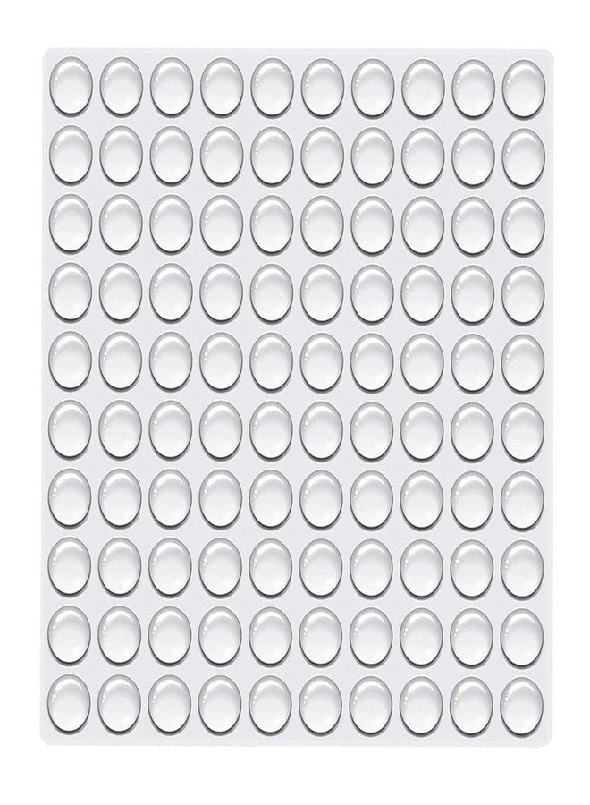 YPTC Clear Self Adhesive Bumpers Noise Dampening Buffer Pads 100PCS Pads for Drawers, Table Tops, Cupboard, Picture Frames, Glassware and Furniture - Image 1