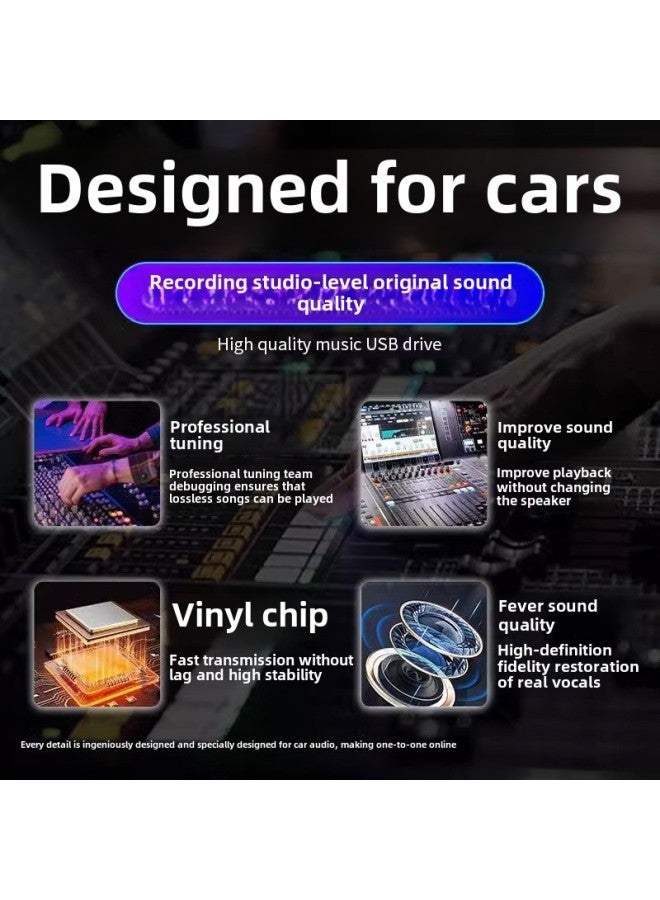 Nostalgic Classic Old Song 8090 Car Music Excellent U Disk Song 2024 8d Surround Lossless High Quality-color:U Disk + Wooden Box + Type-C Adapter-capacity:32G Lossless Sound Quality 【give 1600 Songs + 300 Videos】 - Image 2