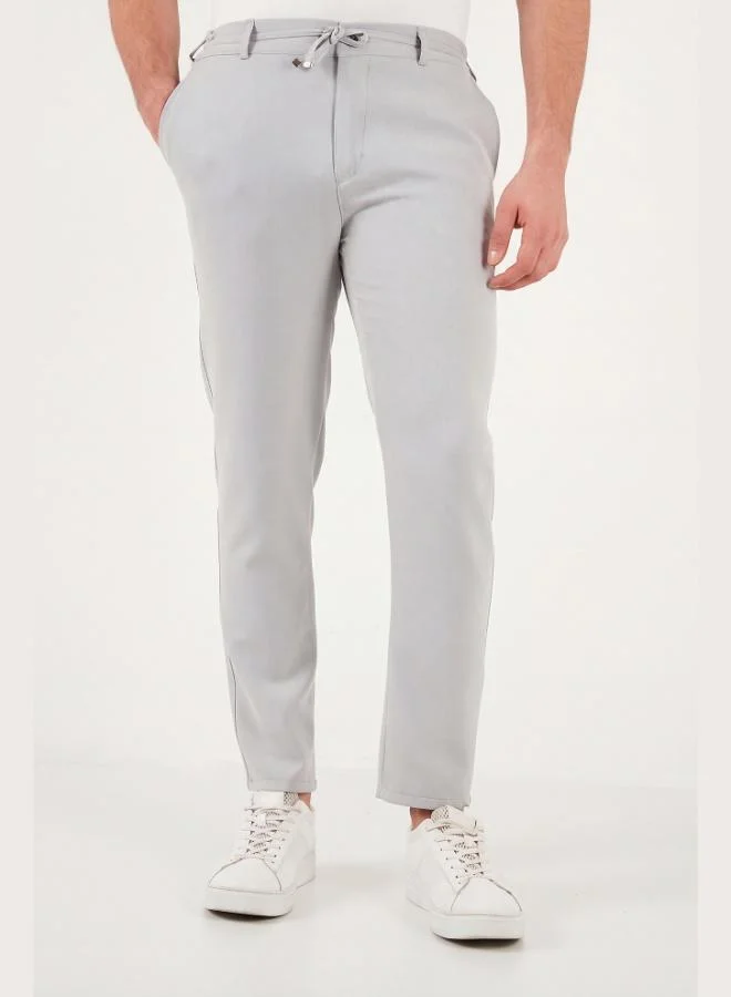 Buratti  Buratti Slim Fit Regular Waist Tapered Leg Trousers Men's Pants 6843660 for Men | Best Price UAE