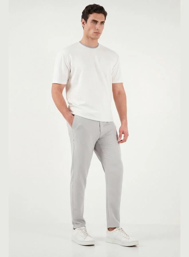 Buratti  Buratti Slim Fit Regular Waist Tapered Leg Trousers Men's Pants 6843660 for Men | Best Price UAE