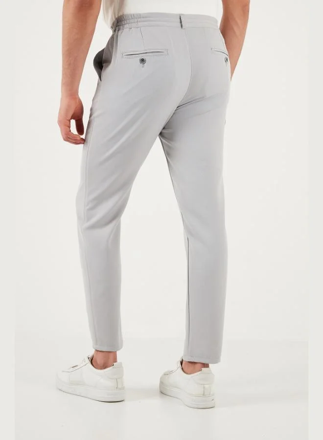 Buratti  Buratti Slim Fit Regular Waist Tapered Leg Trousers Men's Pants 6843660 for Men | Best Price UAE