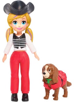 Polly Pocket Doll & Accessories Masque ‘N Match Costume Pack With 3 Inch Small Doll Pet 4 Costumes For Doll & For Pet  - Image 5