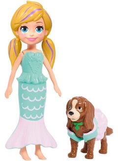 Polly Pocket Doll & Accessories Masque ‘N Match Costume Pack With 3 Inch Small Doll Pet 4 Costumes For Doll & For Pet  - Image 4