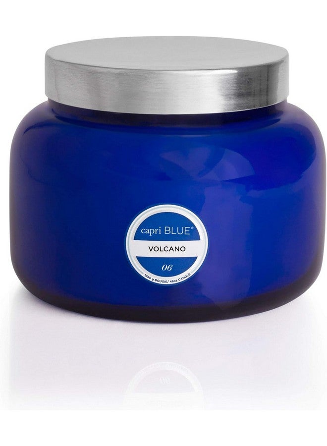 Capri Blue Capri Blue Volcano Scented Candles - Luxury Candles for Home Scented with Tropical Fruit & Sugared Citrus - Soy Candle Wax Blend - Tropical Candle - Jar Candles - 3 Wick Candle - Blue Candle (48 oz)  - Image 1