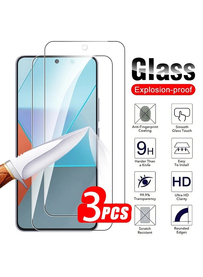 3Pcs Tempered Glass For Xiaomi Redmi K70/Redmi K70 Pro 5G Protective Glass Redmi K70/K70 Pro Screen Safety Cover Film - Image 1