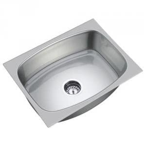 COOTER 15Year Warranty High Gloss Single Bowl Stainless Steel Kitchen Sink 18x16x8 Inch with Waste Coupling PVC Pipe Durable Easy to Clean Kitchen Accessories - Image 1