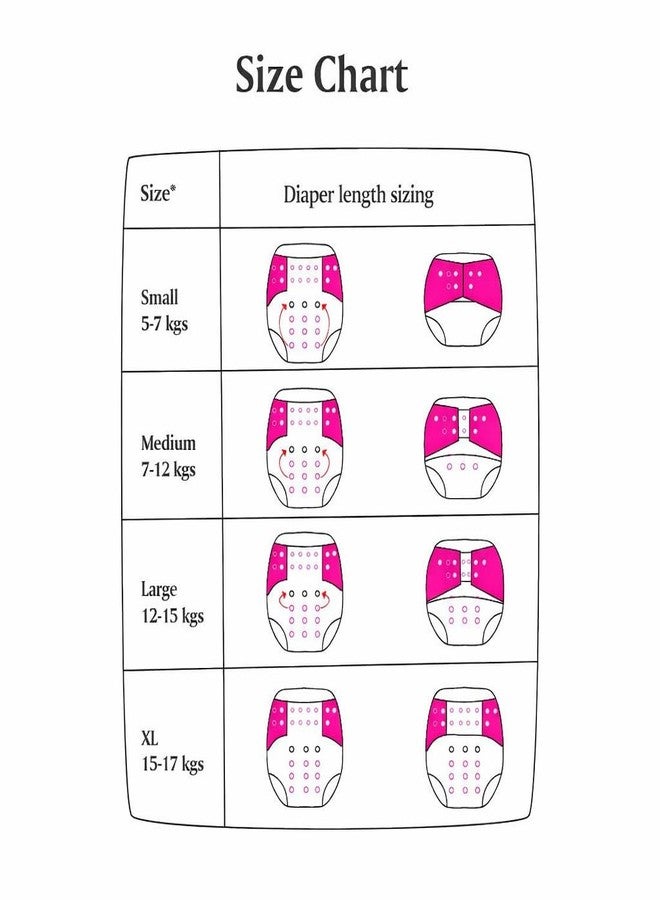 Viscous Cloth Baby Diaper Combo Pack | Leakage Proof Adjustable Cloth Diaper | Washable Reusable Diaper With Insert Pad | Infant Toddler Care Essentials | 3M To 3Years | Pack of 1 | Design -2 - Image 4