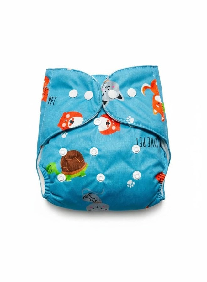 Viscous Cloth Baby Diaper Combo Pack | Leakage Proof Adjustable Cloth Diaper | Washable Reusable Diaper With Insert Pad | Infant Toddler Care Essentials | 3M To 3Years | Pack of 1 | Design -2 - Image 1