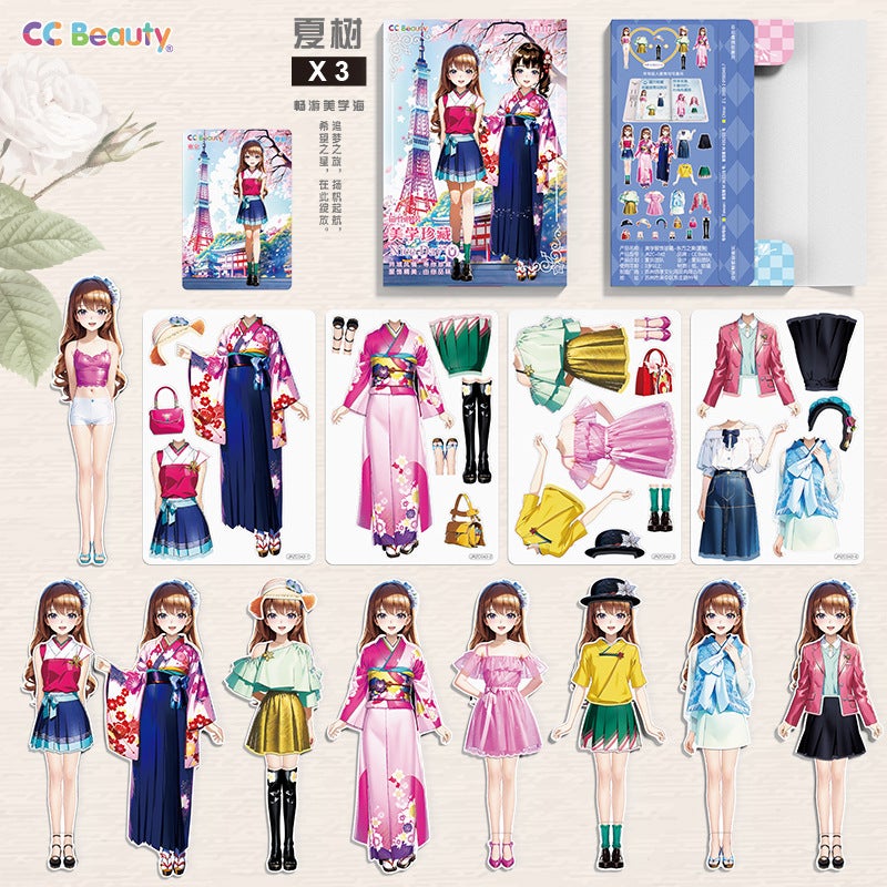 Baby Princess Magnetic Dressing Stickers Can Be Repeatedly Pasted With Clothes Sticker Book Children Girl Toy Doll Puzzle - Image 5