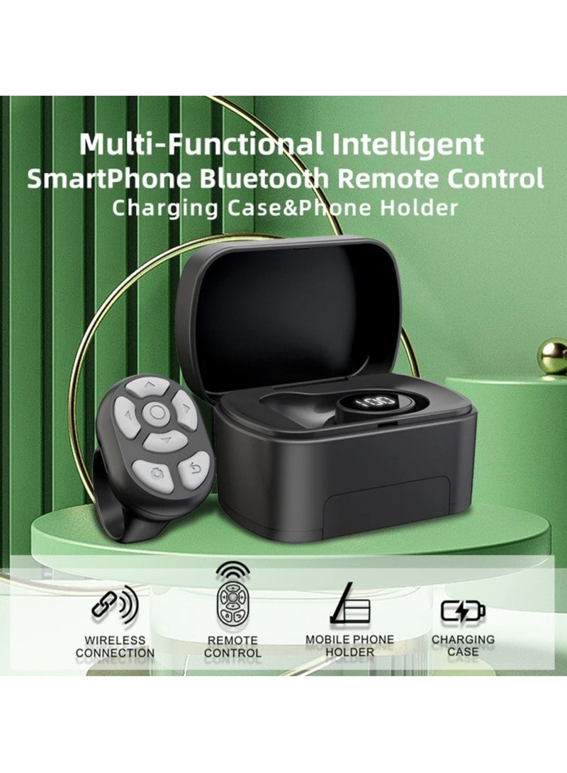 Control Ring Universal Mobile Phone Remote Control with Charging Bin Phone Holder Bluetooth 5.3 - Image 3