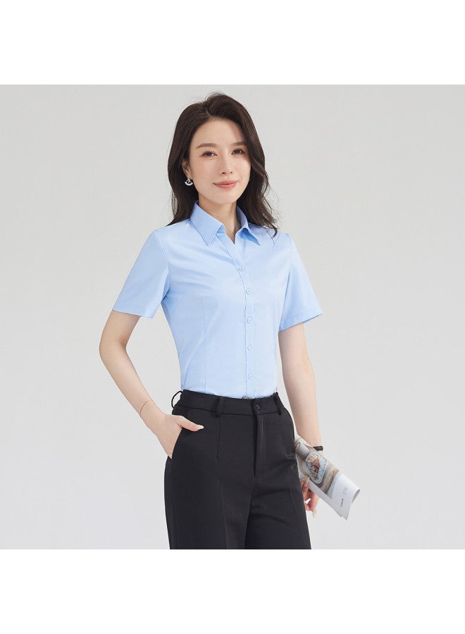ROMON Women'S Short-Sleeve Shirt, Versatile, Simple, Fashionable, Comfortable For Daily Wear - Image 3