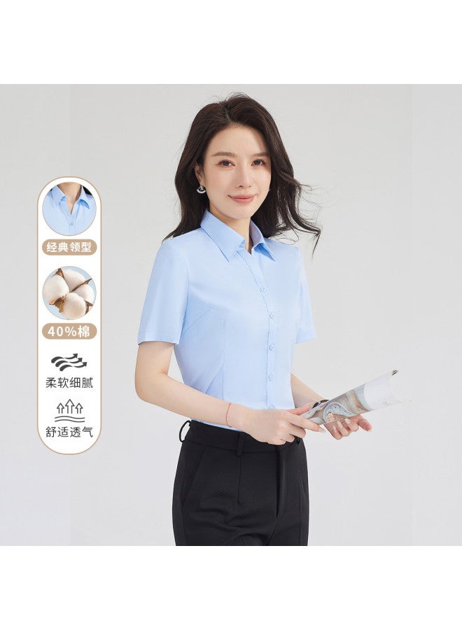ROMON Women'S Short-Sleeve Shirt, Versatile, Simple, Fashionable, Comfortable For Daily Wear - Image 2