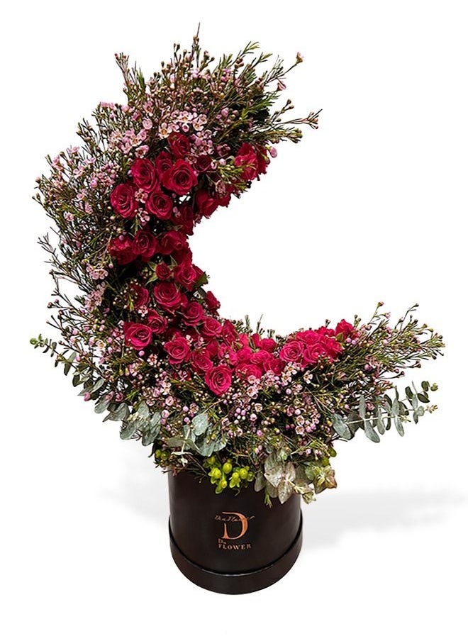 Dia FLOWER - Eid And Ramadan Fuchsia Rose Bouquet - Image 1