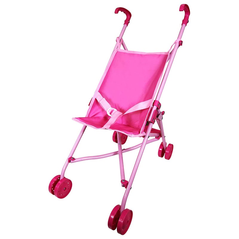 Lissi Doll: Umbrella Stroller Set with 16" Doll Role Play Toy, Folds up Compactly, For Ages 4 and up - Image 4