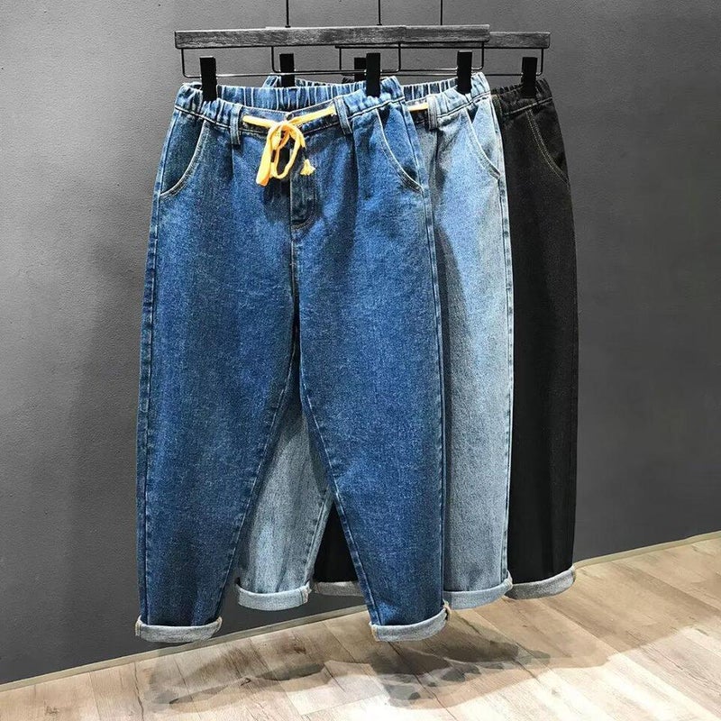 Unisex Classic Denim Jeans Loose Fit Daily Outdoor Wear - Image 4