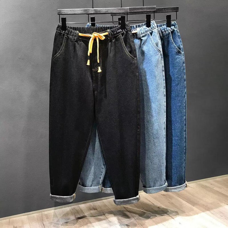 Unisex Classic Denim Jeans Loose Fit Daily Outdoor Wear - Image 3